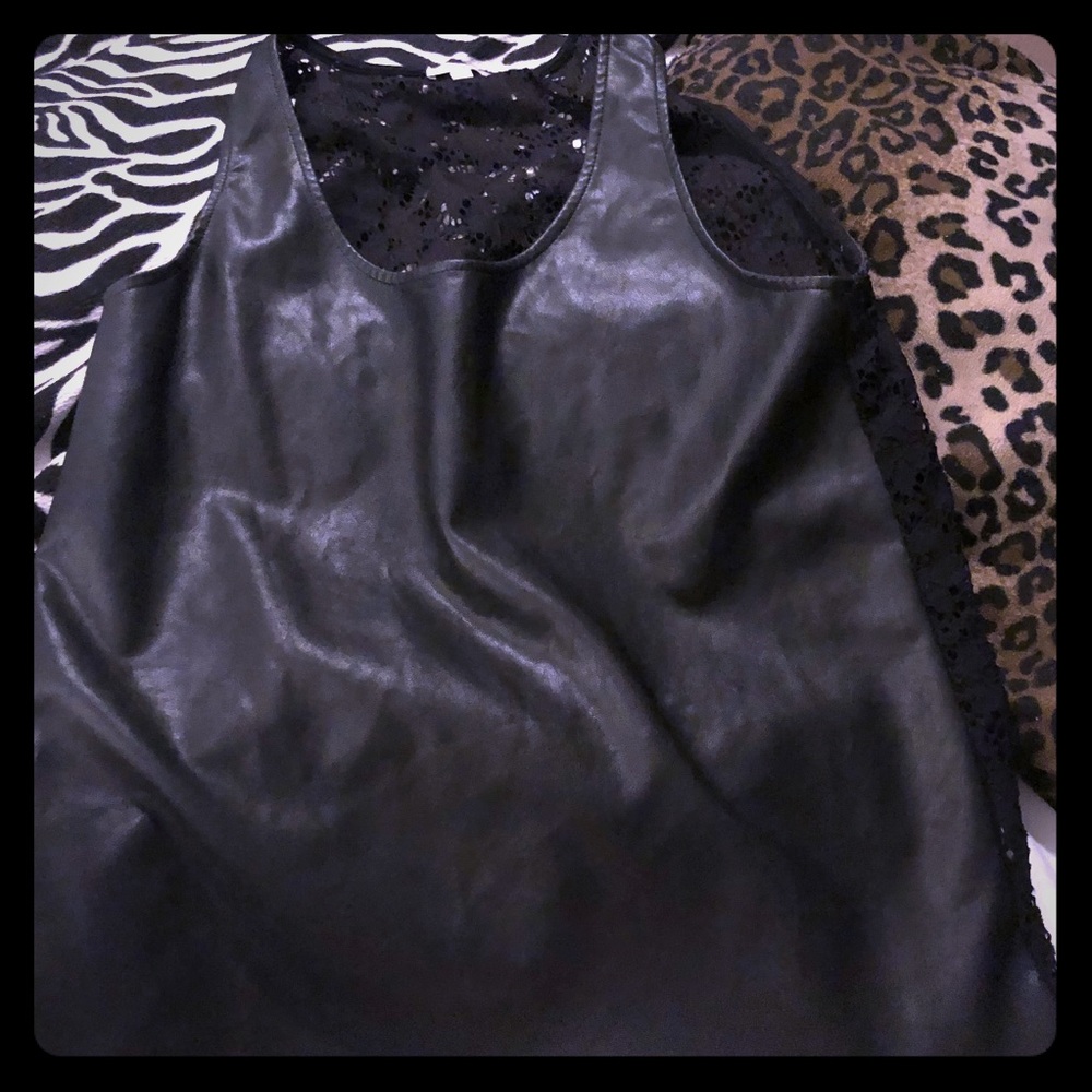 Black Lace Tank Top